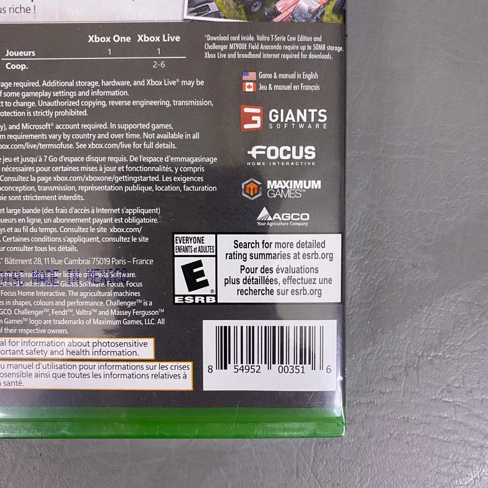 Farming Simulator 17 Xbox One Walmart Exclusive Bonus DLC Anaconda‎ Two-Pack NEW